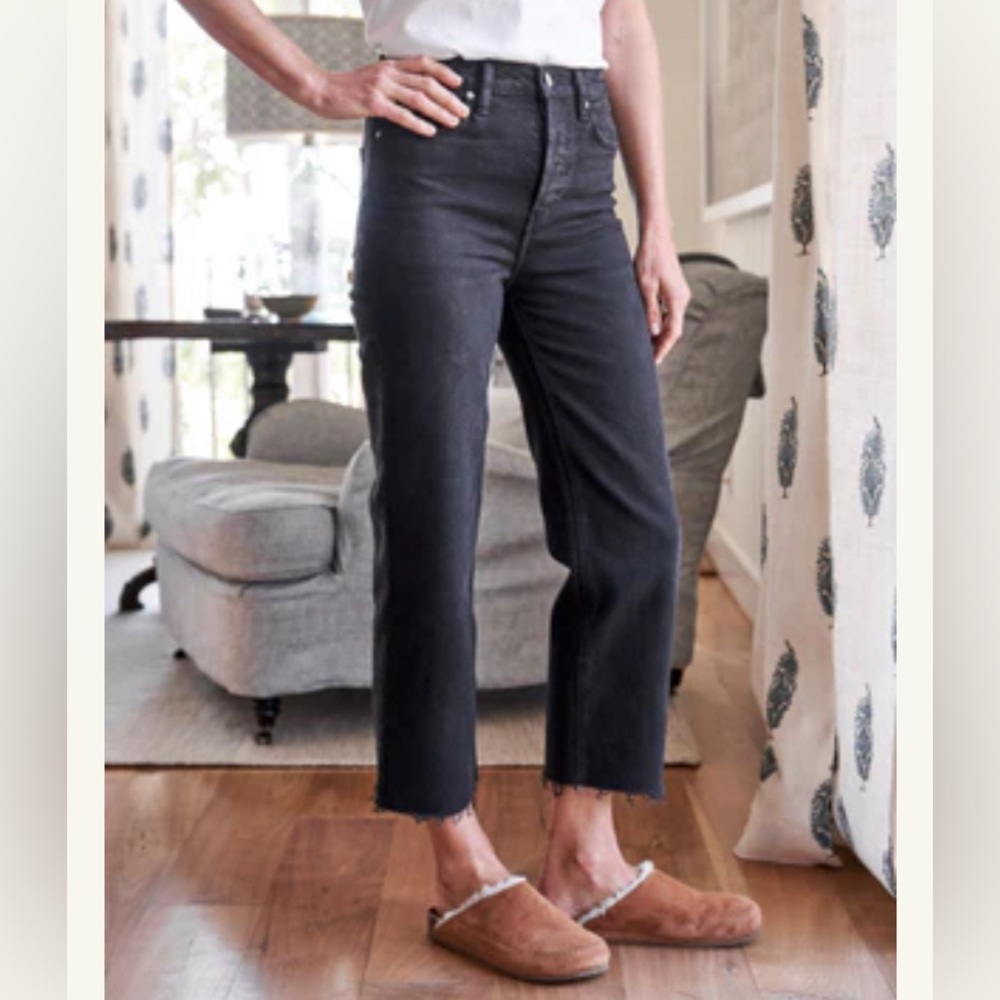 Frank & Eileen Charcoal Cropped Jeans